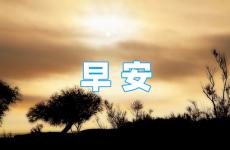 励志早晨问候语的句子 早晨的励志问候语