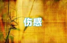 最伤感的句子看了想哭说说 心情低落伤感简短说说